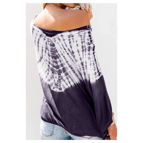 🆕 relaxed batwing tie dye top - Picture 2 of 2